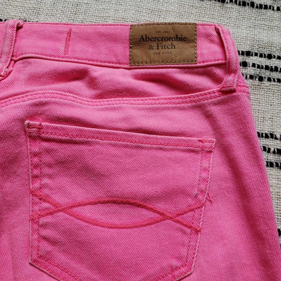 Abercrombie & Fitch Vintage Neon Pink Skinny Jeans - Picture 6 of 10